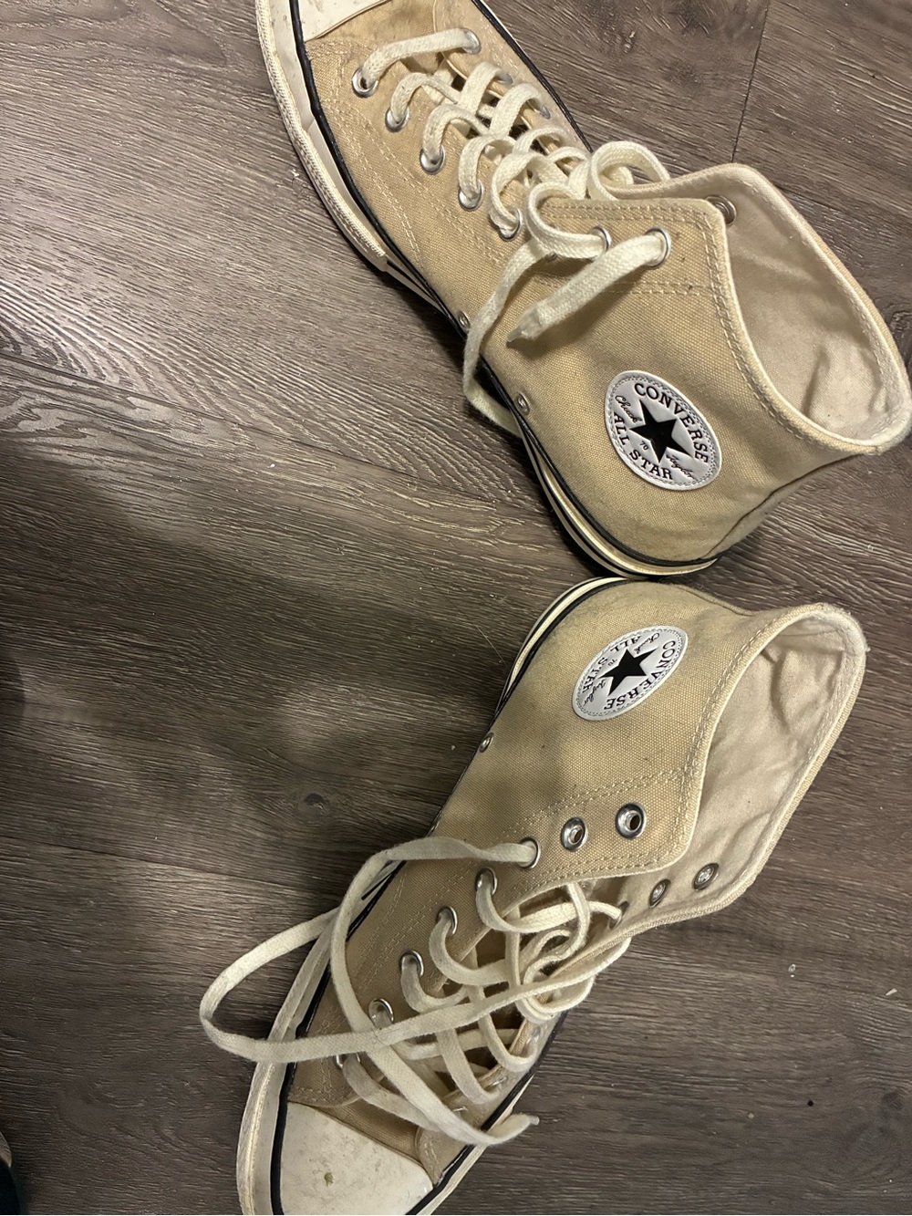Converse Kids Beige High Top Chuck Taylor Sneakers